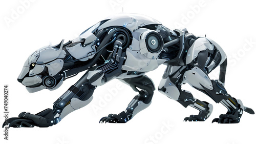 Futuristic Visions: Photorealistic Robot-Animal Hybrids in Advanced Sci-Fi Settings © Nei Mar