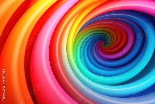 a colorful swirl of candy