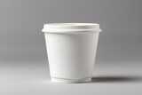 8-ounce white double-walled coffee paper cup mockup without lid design