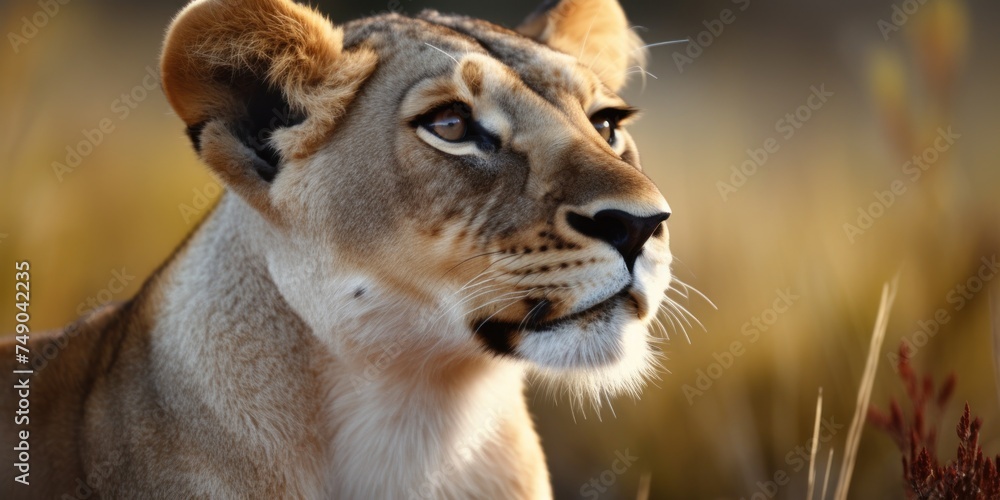 a close up of a lion a close up of a lion
