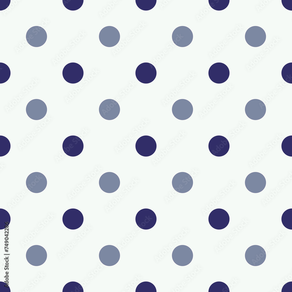 Small blue polka dot seamless pattern background