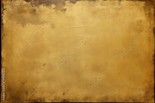 Gold blank paper with a bleak and dreary border 