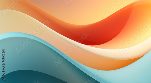 a colorful waves in different colors