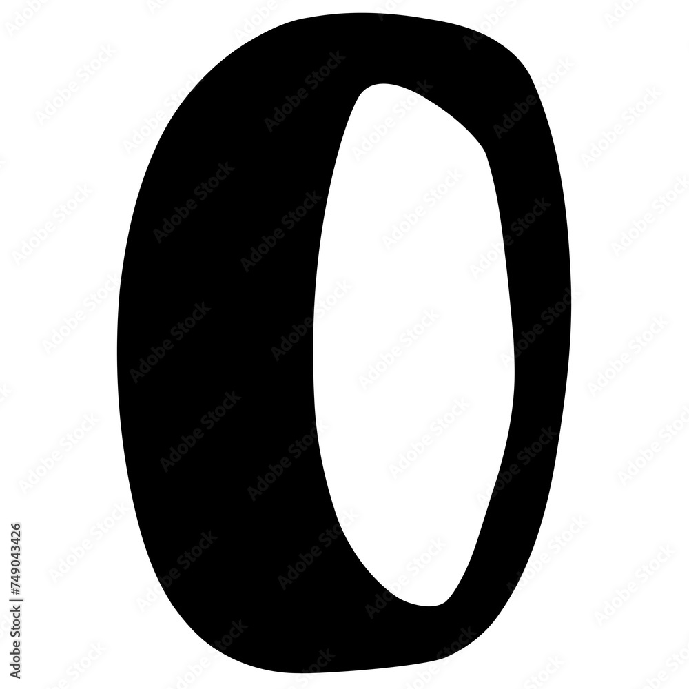 The letter O (Png)