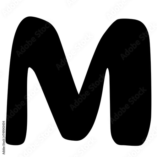 The letter M (Png)
