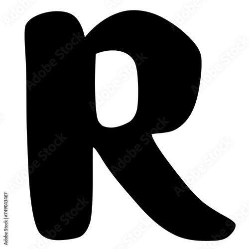 The letter R (Png)
