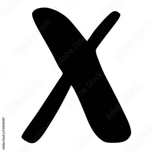 The letter X (Png)