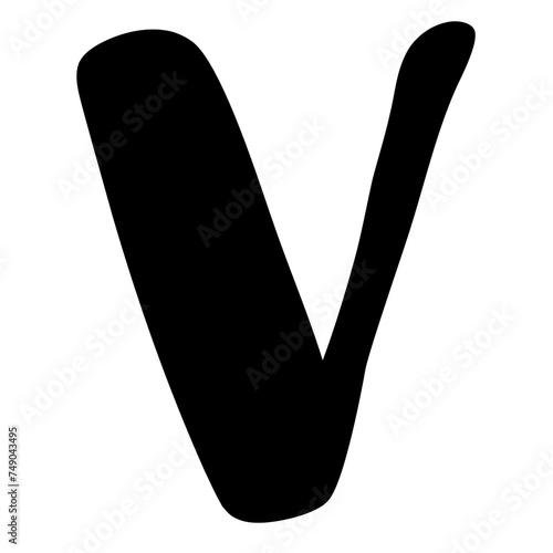 The letter V (Png)