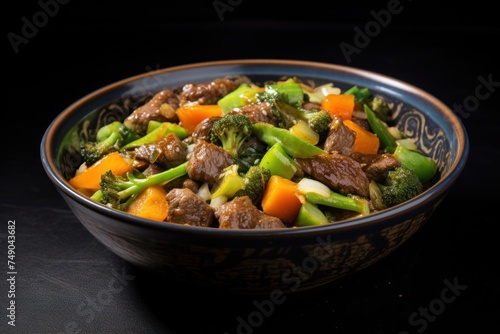 a bowl of meat and vegetables