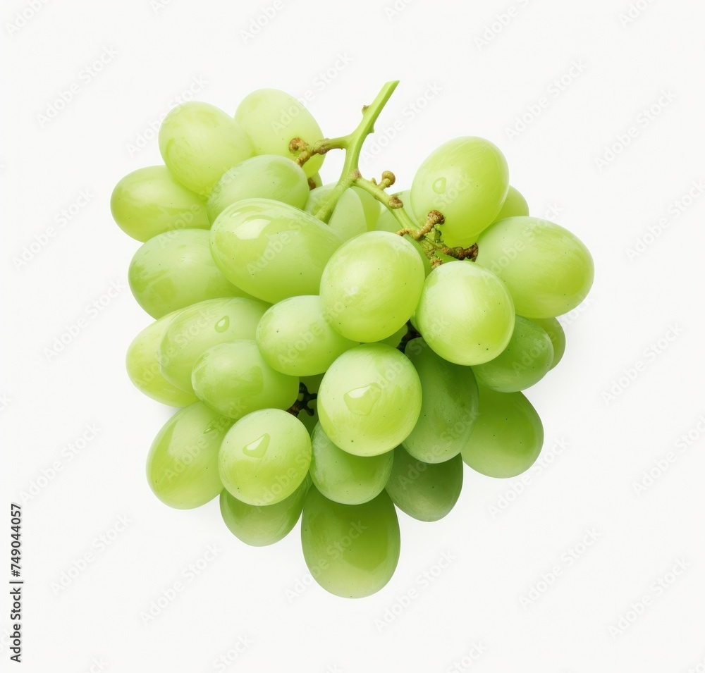 a bunch of green grapes