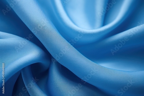 a close up of a blue fabric photo
