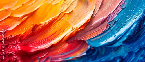 Paint strokes and color splash background