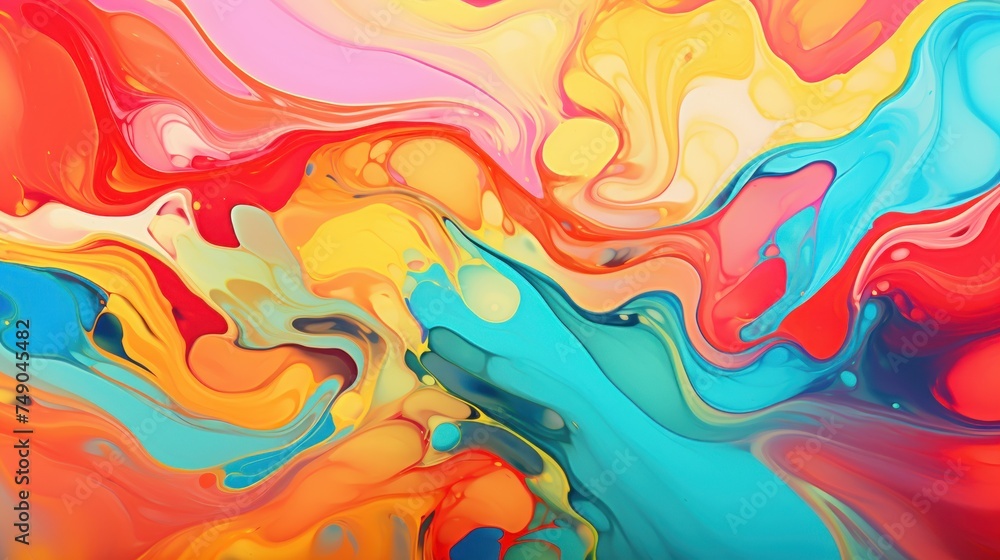 a colorful swirls of paint a colorful swirls of paint