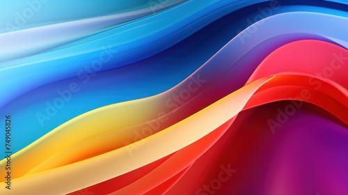 a colorful waves of different colors