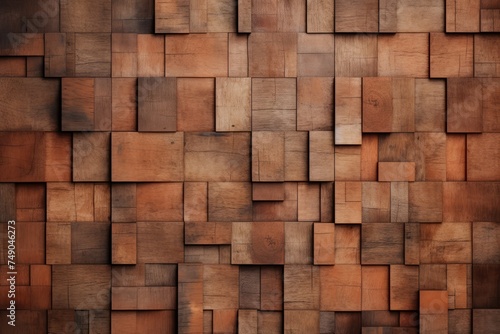 a wall of wood blocks © sam