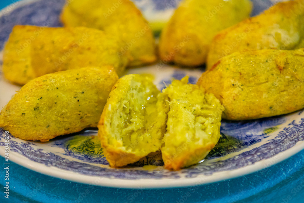 Traditional fried dumpling, cod dumpling, fish meat, local focus salted cod fritters, Traditional fried dumpling, cod dumpling, fish meat, local focus salted cod fritters,