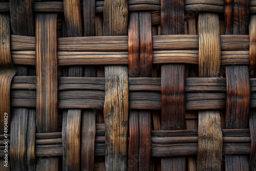 rattan texture background photo