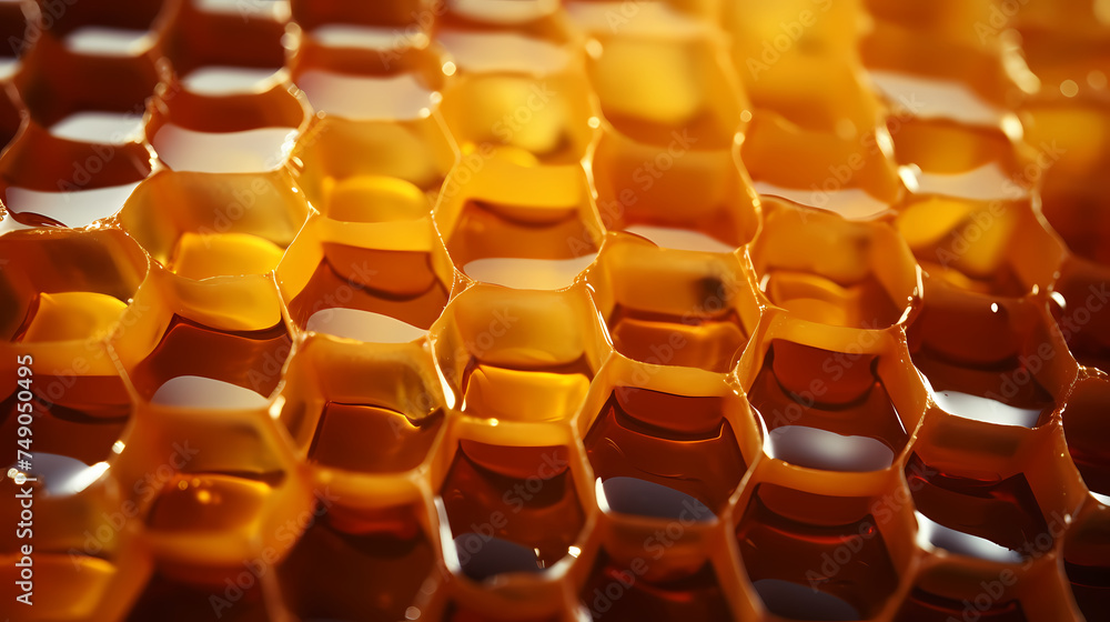 Close-up photography of bees in hive Close-up photography of bees in hive