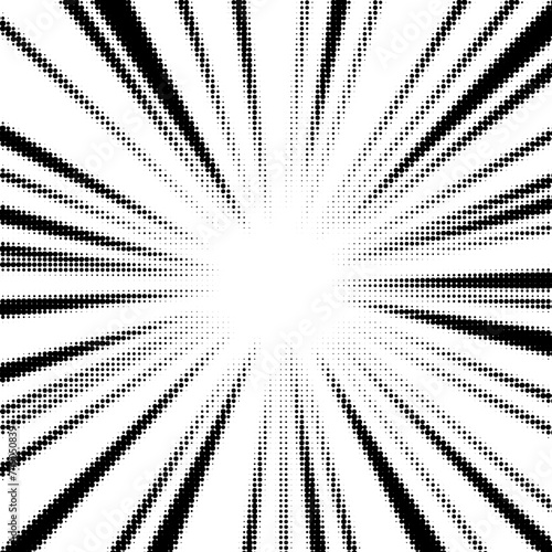 Halftone Radial Burst