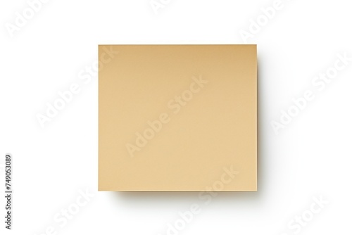 Khaki blank post it sticky note isolated on white background  © GalleryGlider