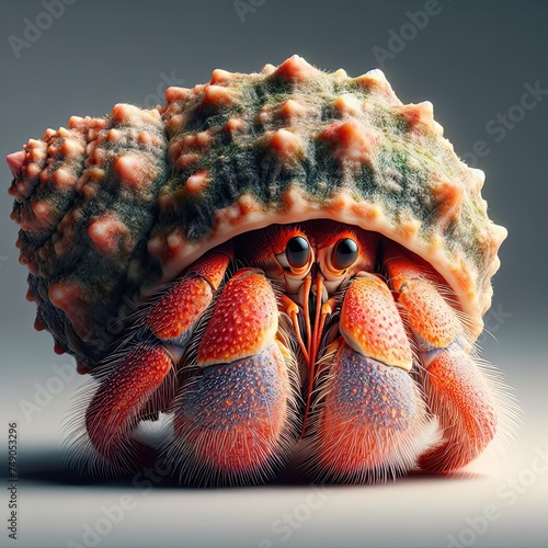 adorable cute hermit crab - version 3