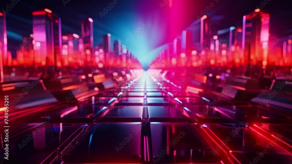 Futuristic Cityscape Filled With Tall Buildings Futuristic Cityscape Filled With Tall Buildings