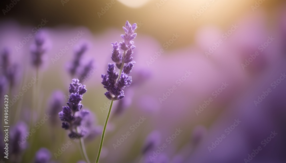 Fototapeta premium Serenity in a field of lavender