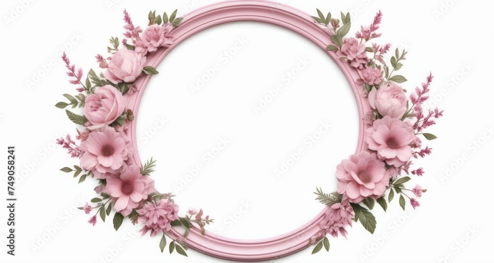  Elegant floral wreath, perfect for a romantic setting