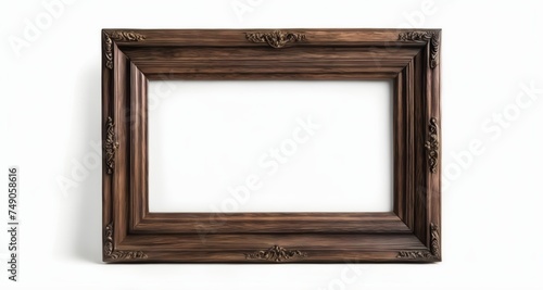  Classic elegance - A wooden picture frame with intricate detailing
