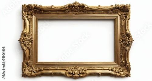  Elegant gold-framed portrait, ready for a masterpiece