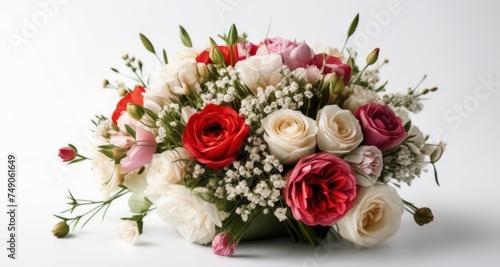  Elegance in Bloom - A bouquet of fresh flowers in full bloom