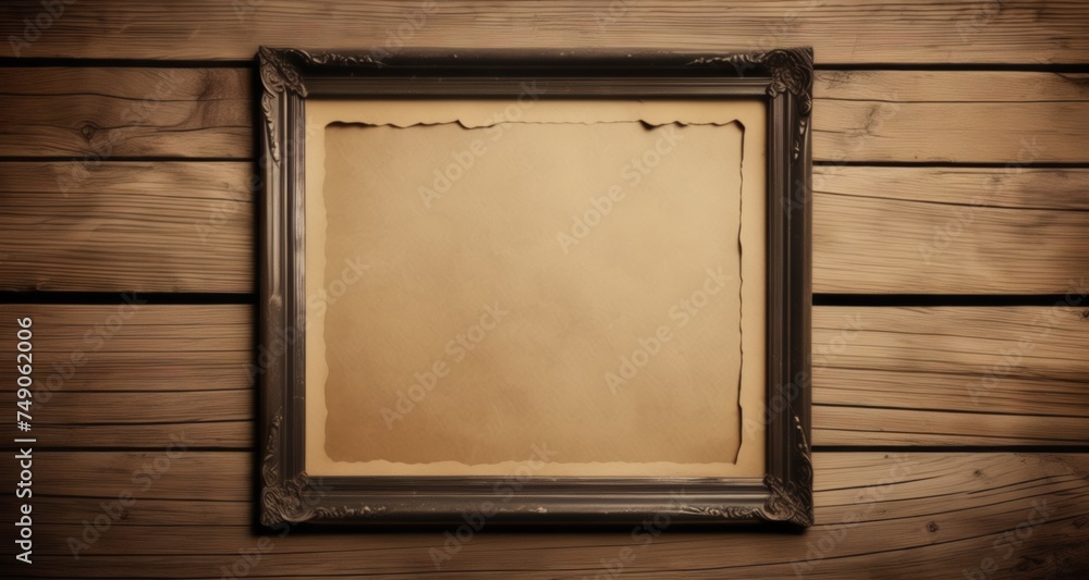 Awaiting a story - An empty canvas in a vintage frame Awaiting a story - An empty canvas in a vintage frame