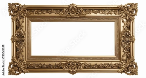  Elegant gold-framed mirror, perfect for luxurious interior design