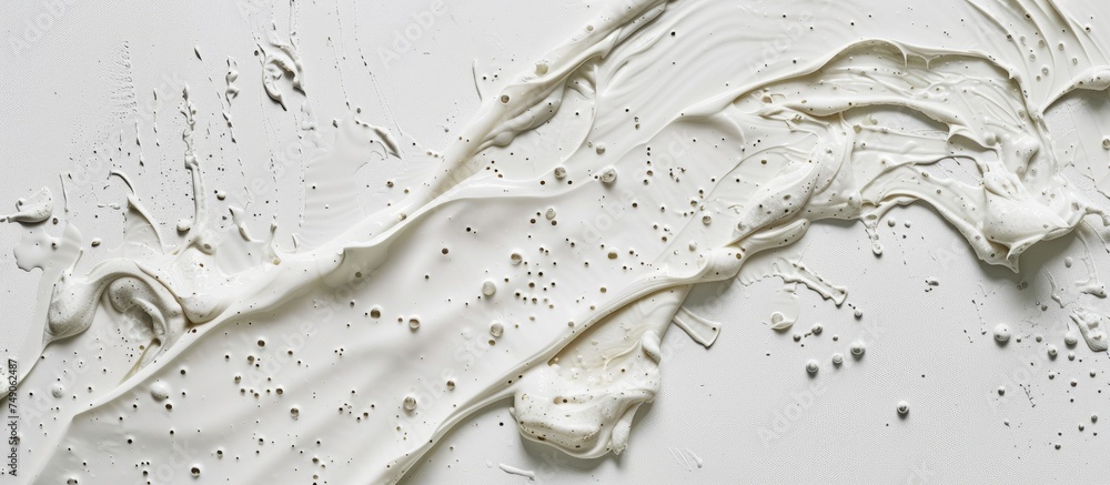 Fotografia do Stock: This close-up shot showcases a white gel cleanser ...