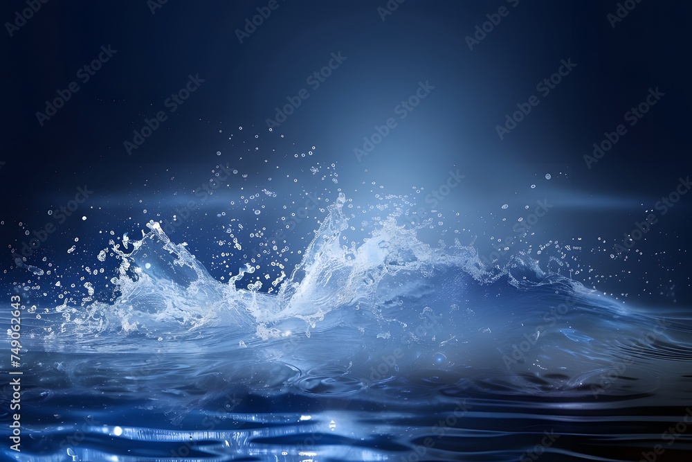 abstract blue background with splash of water and copy space abstract blue background with splash of water and copy space