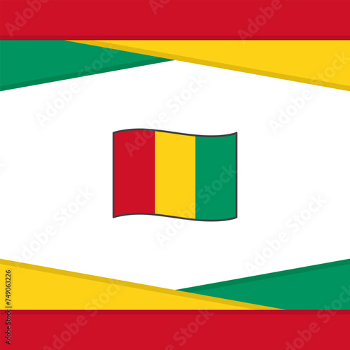 Free Download Guinea Flag Abstract Background Design Template. Guinea Independence Day Banner Social Media Post. Guinea Vector - GFXLoad