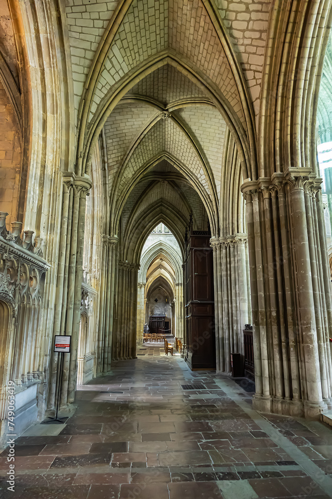 Interior of Saint Jacques Church of Dieppe (Eglise SaintJacques) dates