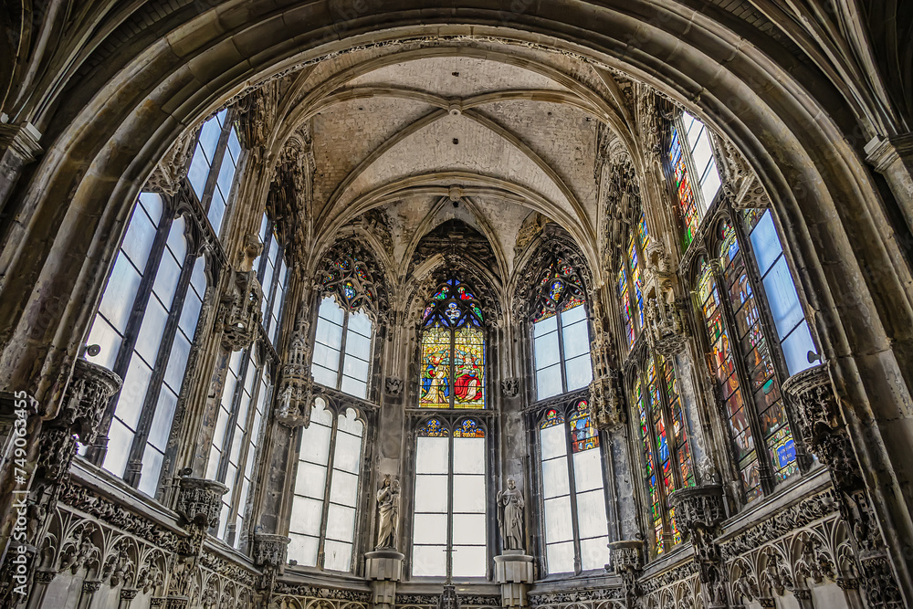 Interior of Saint Jacques Church of Dieppe (Eglise SaintJacques) dates