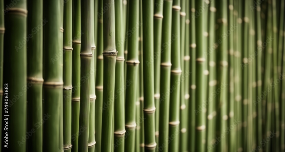 Bamboo forest in close-up, showcasing the unique structure of bamboo stalks Bamboo forest in close-up, showcasing the unique structure of bamboo stalks