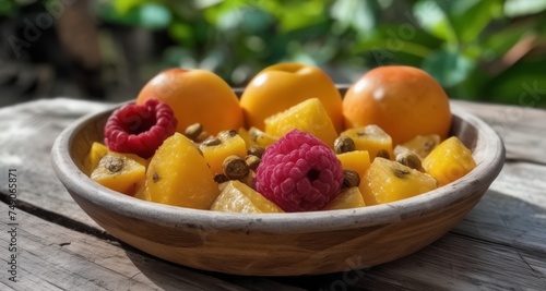  Fresh fruit delight, a healthy and vibrant snack
