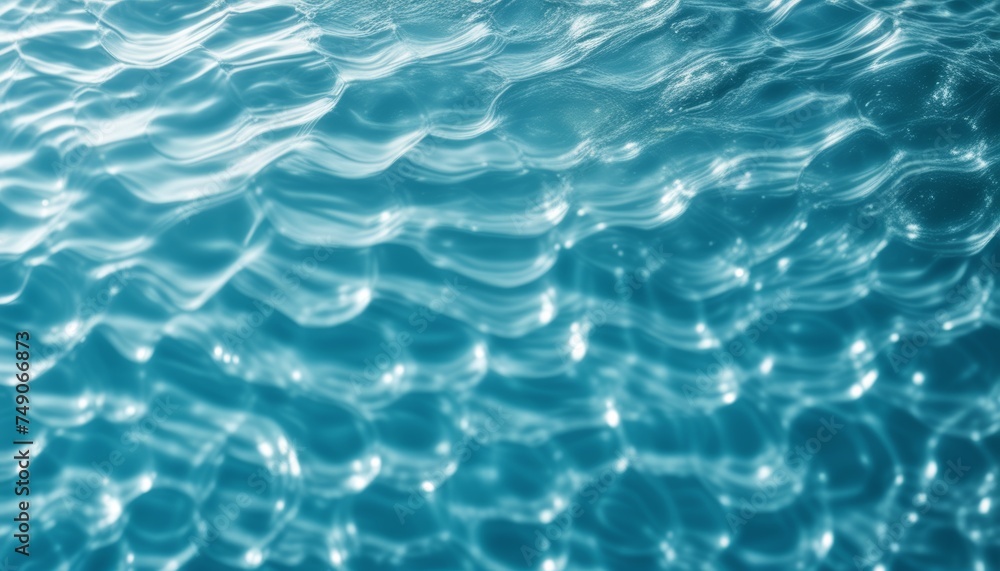 Glistening ripples on the surface of a body of water