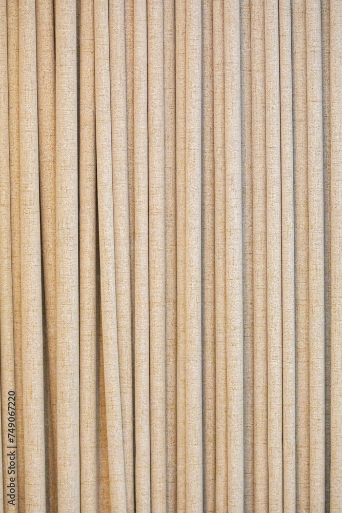 Curtain texture with rustic cotton fabric Curtain texture with rustic cotton fabric