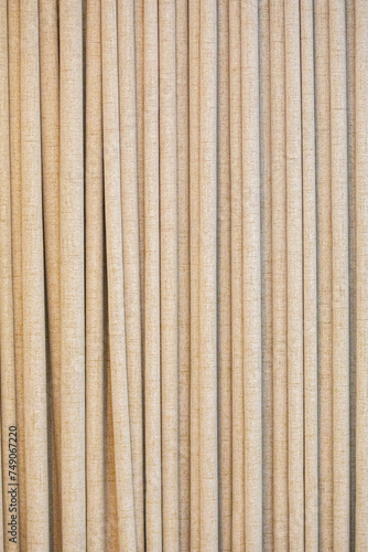 Curtain texture with rustic cotton fabric