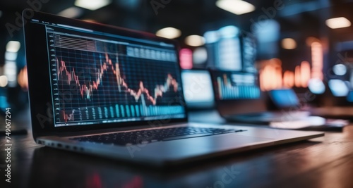  Investment analysis in progress - A trader's digital workspace