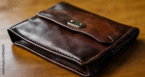  A well-worn leather wallet, a testament to many transactions