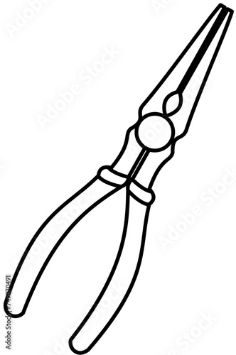 Equipment tools doodle Linesman Pliers
