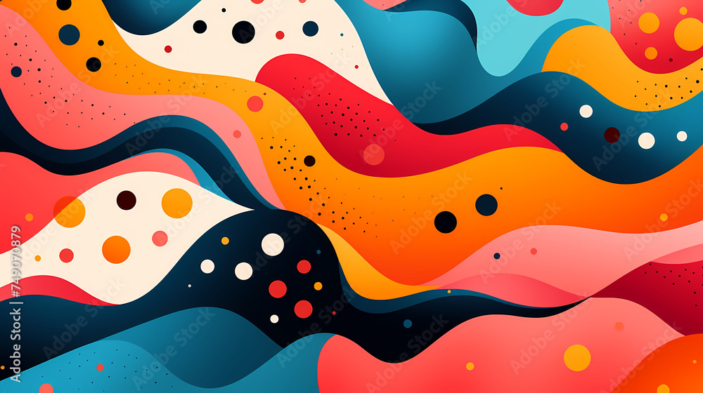 Colorful background with dots Colorful background with dots