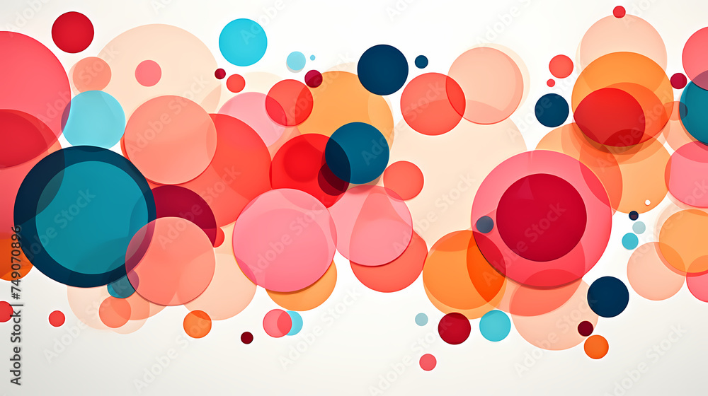 Colorful background with dots