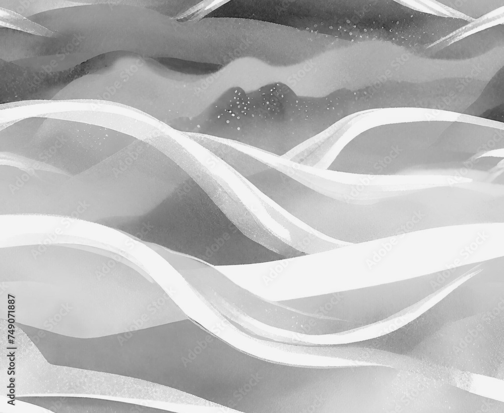 Obraz premium Abstract wave background that can be used as a textured background or abstract wallpaper in gray