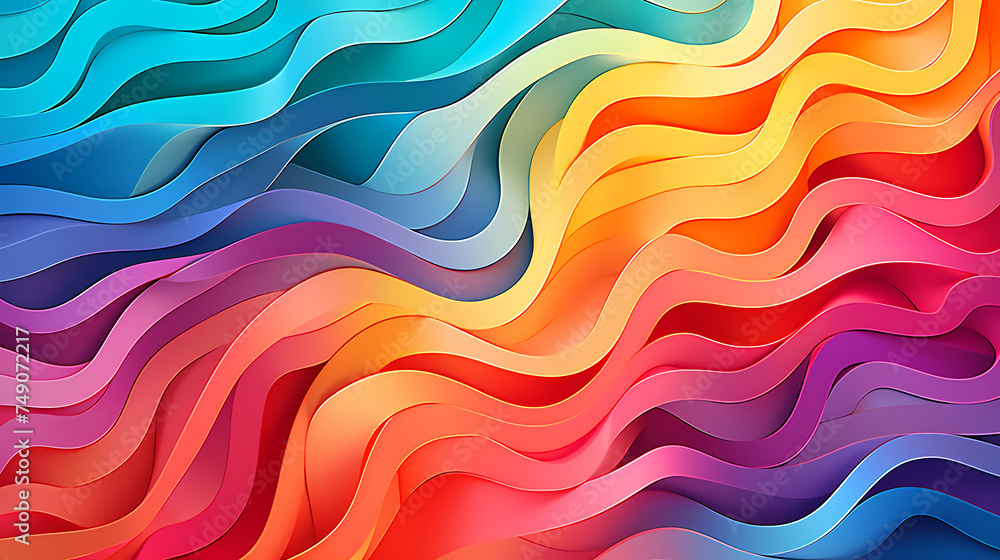 Abstract colorful wavy shapes and dots background Abstract colorful wavy shapes and dots background